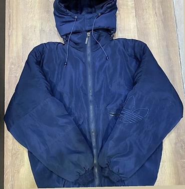Куртки: Зимняя куртка Adidas Originals (Trefoil), тёмно‑синяя - Утеплённая — 2