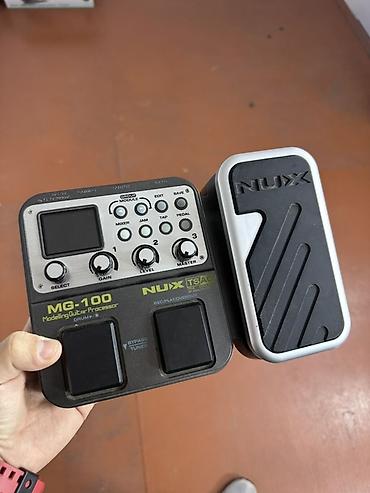 instrumentlər: Salam, gitara prosessoru nux mg100 satilir, ideal veziyyetde, adapter — 1