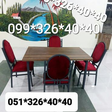 Masa və oturacaq dəstləri: Qonaq otağı üçün, Yeni, Dördbucaq masa, 1 stul -da lalafo.az — 9 Masa və oturacaq dəstləri: Qonaq otağı üçün, Yeni, Dördbucaq masa, 1 stul — 9