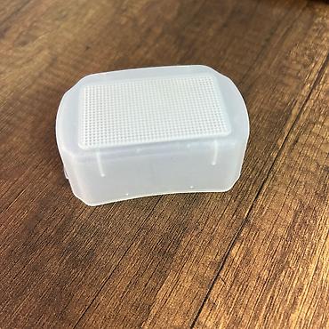 video isiq: Fotoaparat üçün flash diffuzer - Material: şəffaf/yağlıcaq plastik — 1