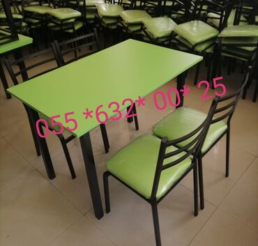 Sifarişlə masa və oturacaq dəstləri: Kvadrat masa, Mətbəx üçün, Dəhliz üçün, Eyvan üçün, 4 nəfər, Açılmayan, Azərbaycan, Zəmanətli — 30