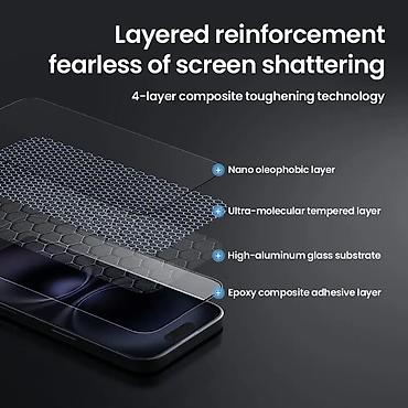 Zaštitne folije i stakla za telefone: Folija za zastitu ekrana GLASS NILLKIN za Iphone 16 Plus (6.7) CP+Pro — 6