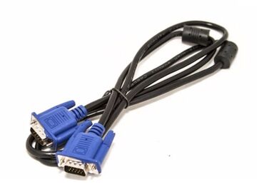 vga kabel: RGB/VGA kabel 1,5 m. Orijinal, işlənmiş kabel di. 2 cürə di biri