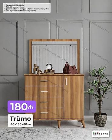 Ev və bağ: Trümo – 40×180×80 sm - Material: 18 mm laminat - Rəng seçimi — 1