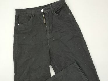 sandały czarne na klocku: Jeans, H&M, 15 years, 170, condition - Good