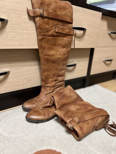 Tuflilər: Tuflilər, Ölçü: 37, rəng - Qəhvəyi, İşlənmiş — 2