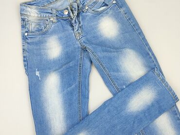 damskie ogrodniczki jeans: Jeansy damskie, XS