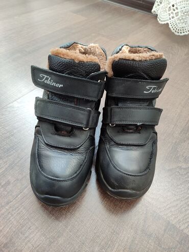 зимние обуви: Детские зимние сопоги для мальчиков, натуральная кожа,внутри