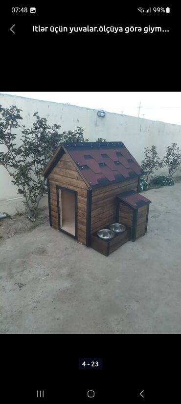 Yuvalar: Müxtəlif dizaynlarda mövcud olan bu taxta it evləri ev heyvanlarınız — 13