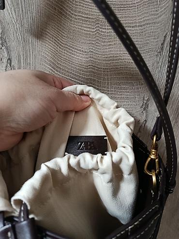 Çantalar: ZARA qadın çantası – toxunmuş kəsimli bucket model ( yeni kimidir və — 3