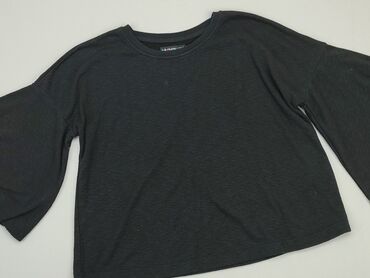 czarne dopasowana bluzki: Bluzka Damska, L, stan - Dobry