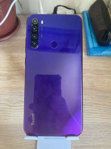 телефоны в рассрочку редми: Xiaomi, Redmi Note 8, Б/у, 64 ГБ, цвет - Фиолетовый, 2 SIM