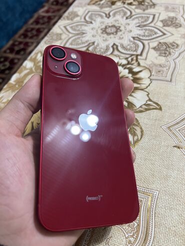 iphone 5 na zapchasti: IPhone 13, Б/у, 128 ГБ, Красный, Защитное стекло, Чехол, Кабель, 87 %