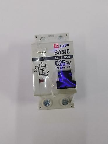 Дифференциальный автомат EKF BASIC АД-12 1P+N, характеристика С, 25 А