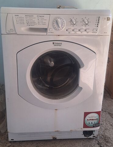 ноутбук ремонт на дому: Paltaryuyan maşın Hotpoint Ariston, 5 kq, İşlənmiş, Avtomat, Qurutmasız, Ünvandan götürmə
