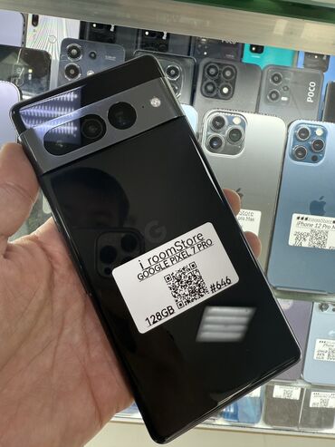 Google: Google Pixel 7 Pro, Б/у, 128 ГБ, цвет - Черный, 1 SIM, 2 SIM