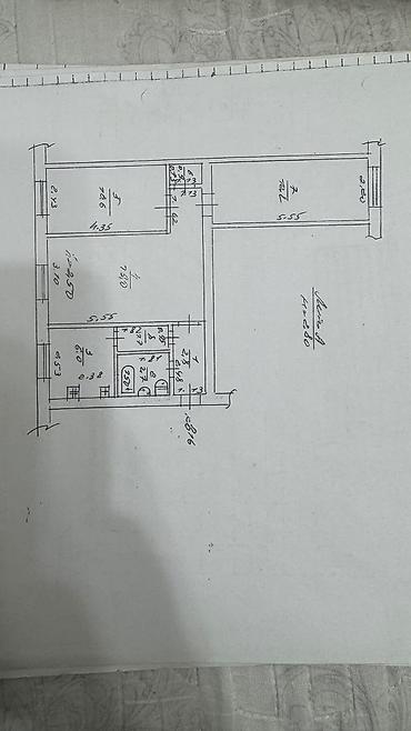 Батирлер: 3 бөлмө, 56 м², ТЭЦ Хрущевка, 1 кабат, Жаңы ремонт — 7