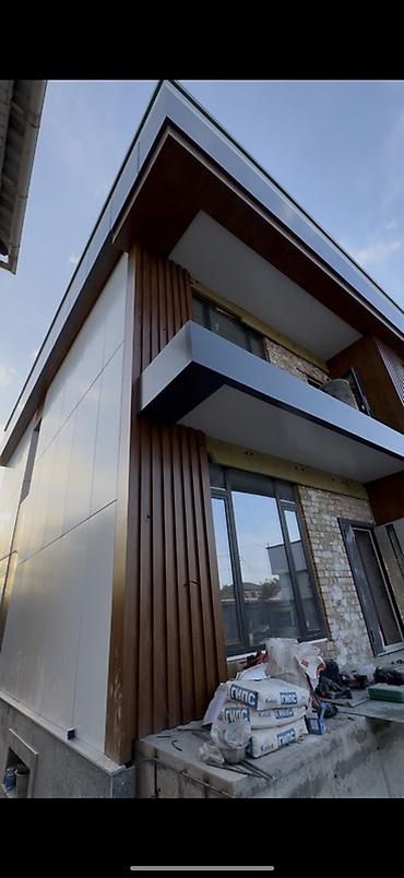 Алюминиевые композитные панели (Алюкобонд): Синий, Дерево, Установка, Гарантия, Бесплатный выезд — 3