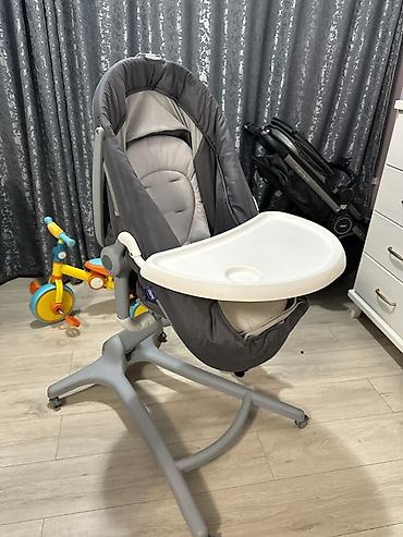 Другие товары для новорождённых: Детская многофункциональная люлька/шезлонг Chicco (серо-белый) - — 5