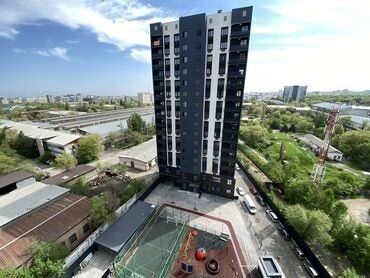 квартира иссык кул: 1 комната, 66 м², Элитка, 13 этаж, ПСО (под самоотделку)