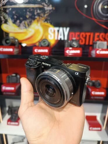 sony hd kamera: Sony 6000 16-50mm ile birlikde