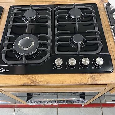 wok: Газовая варочная панель Midea, 60 см, на 4 конфорки. Основные — 1