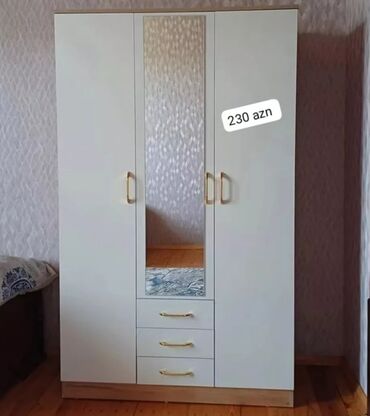 qorka mebelleri: Прямой шкаф, Для спальни, Для одежды, Распашной, Корпусный, 3 двери