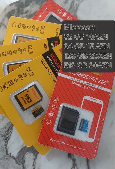 irsad redmi note 9 s: Yüksək sürətli Microdrive yaddaş kartları. Kodak adapteri dəsti ilə