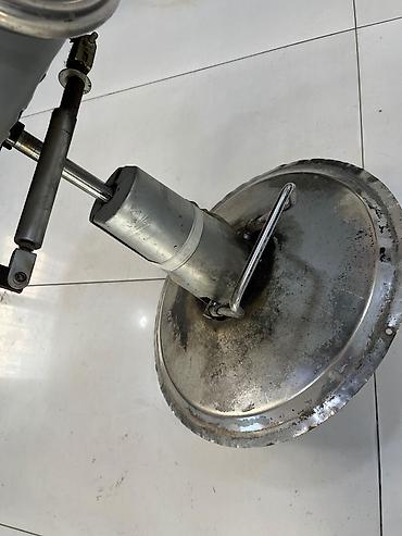 salon tibbi kreslo: Bərbər/kosmetologiya üçün hidravlik kreslo - Rəng: boz - Material — 3