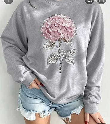 Qadınlar üçün uzunqoll sweatşört kolleksiyası - Model 1: Açıq boz lalafo.az -da Qadınlar üçün uzunqoll sweatşört kolleksiyası - Model 1: Açıq boz