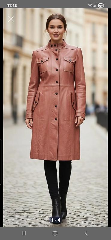 hicab geyim: Palto, Burberry, rəng - Çəhrayı — 4