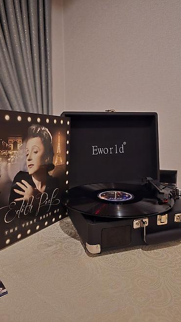 Eworld portativ vinil pleyer (kofertip) - Klassik çamadan dizaynı