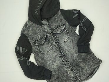 kurtki srebrne metaliczne: Children's jeans jacket, 12 years, 146-152 cm, condition - Very good