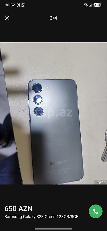 Техника и электроника: Samsung Galaxy S23, 128 ГБ, цвет - Зеленый — 4