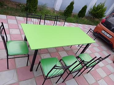 stol stul satisi: Kafe və restoranlar üçün 4 nəfərlik 6 nəfərlik 8 nəfərlik stul və — 2