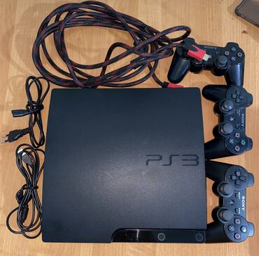 Продаю PlayStation 3 slim в хорошем состоянии (298Gb) Комплектация