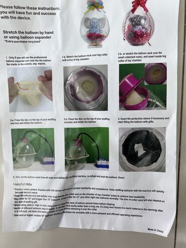 Paketləmə aparatları: Balon doldurmaq üçün aparat 38 lik istifadə olunmayib 2 eded olduğu — 8