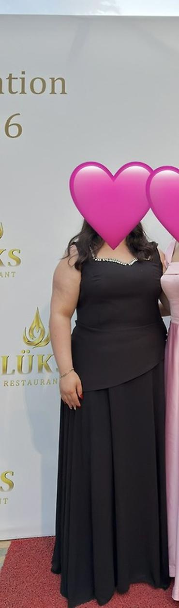 Qara maxi ziyafət geyimi - Rəng: klassik qara - Model: döş hissəsi