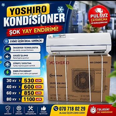 кондиционер бу с установкой: Kondisaner anbardan satiş.30-35kv -480 azn.Qimləetlər aşagina — 10