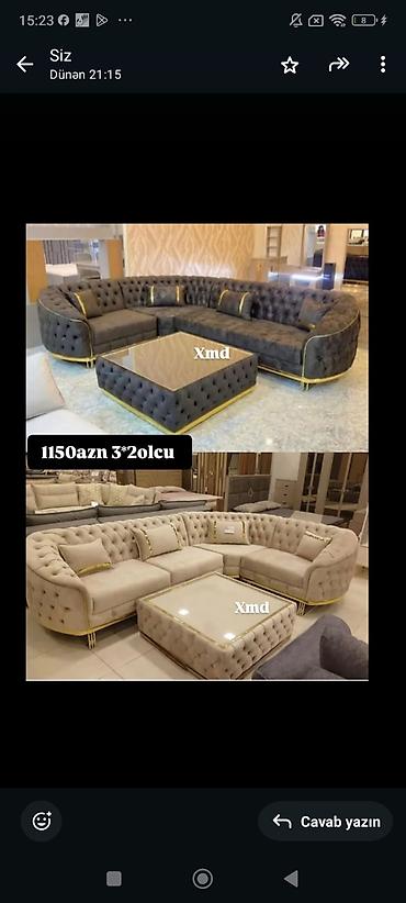dəsti: Yataq + Qonaq + Künc Divan Dəsti – birlikdə Paketin tərkibi: - Yataq — 8