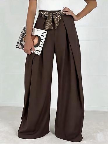 Pantalone: 🔥Ženske široke pantalone sa maramom/pojasom
✅2350 din — 2