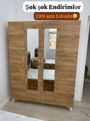 servant mebel: Sadəcə 3gün Endirim😍 *Yeni dolab 199₼* Ölçü:Eni 1.60 hün 2 Rəng