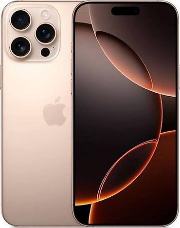 IPhone 16 Pro Max, Б/у, 256 ГБ, Desert Titanium, Защитное стекло, Чехол, Коробка, 91 %