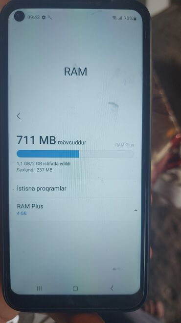 Samsung: Samsung Galaxy A11, 32 GB, rəng - Qara, Sensor, Barmaq izi, İki sim kartlı