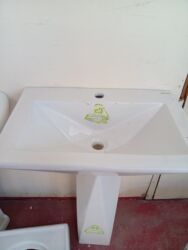 Çanaqlar, tülpanlar: Ayaqüstü lavabolar – keramika, klassik ağ rəng Məhsulun — 7