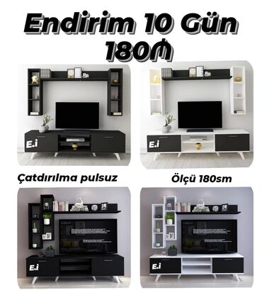 tv stent alçıpan: *TV stend 180Azn💥* ✔️Rəng seçimi var ✔️ Çatdırılma və Quraşdırılma