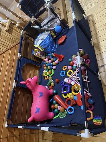 körpü mebel: Uşaq oyun maneyi (playpen) – geniş və təhlükəsiz oyun məkanı - Ölçü — 3