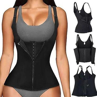 Бандажи, корсеты, корректоры: Майка корсет уменьшает объем бедер — 10