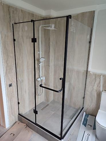 Душевые кабины: Душевая кабина Прямоугольная, Покрытие: Антикапельное — 9