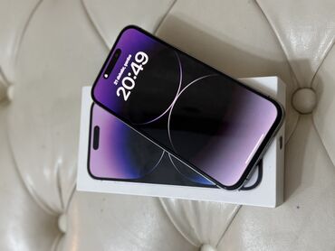 ayfon 6: IPhone 14 Pro, 128 GB, Deep Purple, Barmaq izi